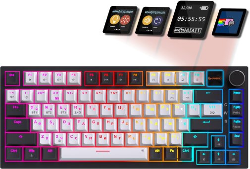 Клавіатура GamePro Genesis Asgard Valhalla Pro MK160W-D-Pro Rainy Switches White