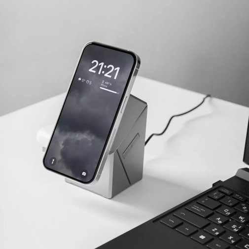 Бездротовий зарядний пристрій Proove Iron Hide 3in1 Qi2 Gray (WSIH15000003)