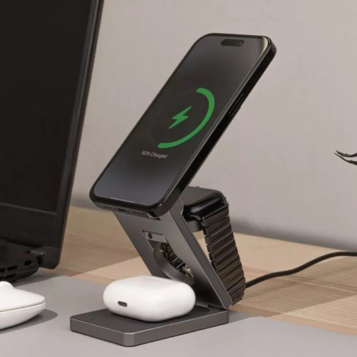 Бездротовий зарядний пристрій Proove Titan Volt 3in1, Gray