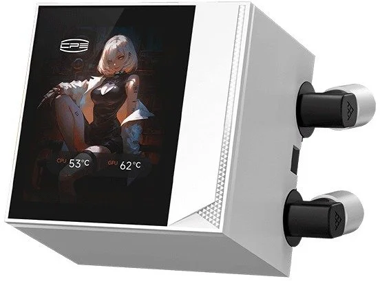Фото: Система рідинного охолодження PCCooler DC360 Pro ARGB Display WH (DC360Pro-WHAWXY-GL) № 9 | KTC