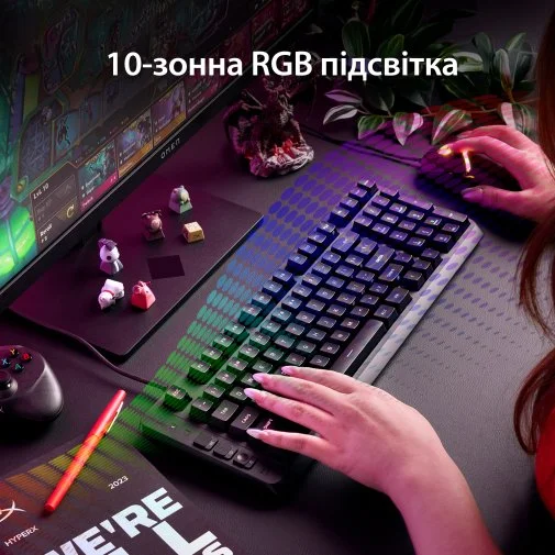 Фото: Клавіатура HyperX Eve 1800 USB Black (B7JE0AA) № 22 | KTC