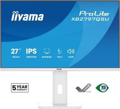 Фото: Монітор iiyama XB2797QSU-W1 White - 27" IPS / 2560×1440 / 75 Гц / Adaptive Sync / Pivot / HAS № 26 | KTC