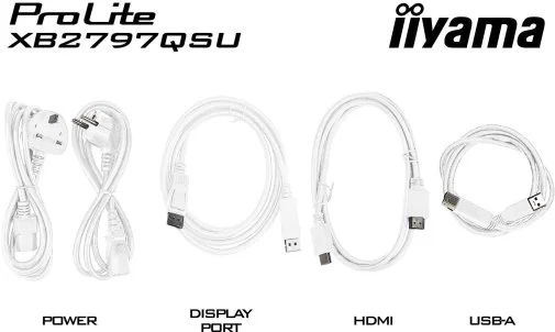 Фото: Монітор iiyama XB2797QSU-W1 White - 27" IPS / 2560×1440 / 75 Гц / Adaptive Sync / Pivot / HAS № 48 | KTC