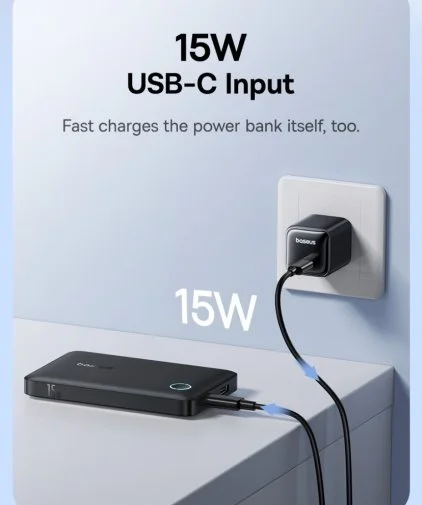 Батарея універсальна Baseus EnerFill FP11 10000mAh 15W Cosmic Black (P1008210C123-00)