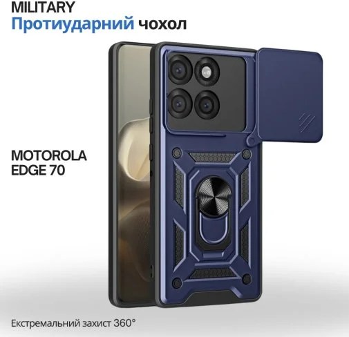 Фото: Чохол BeCover for Motorola Edge 70 - Military Blue (715530) № 8 | KTC