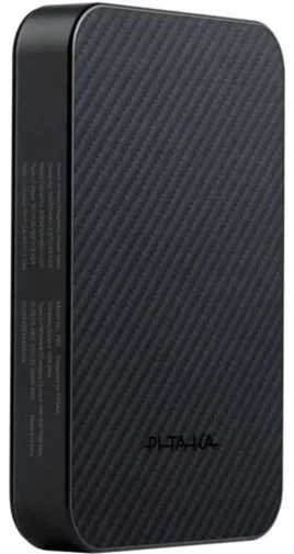 Фото: Батарея універсальна Pitaka Aramid Fiber Magnetic Qi2 10000mAh 15W Twill Black/Grey (PBQ2501) № 6 | KTC