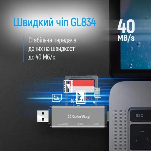 Фото: Кардрідер ColorWay CW-CR-01 № 18 | KTC
