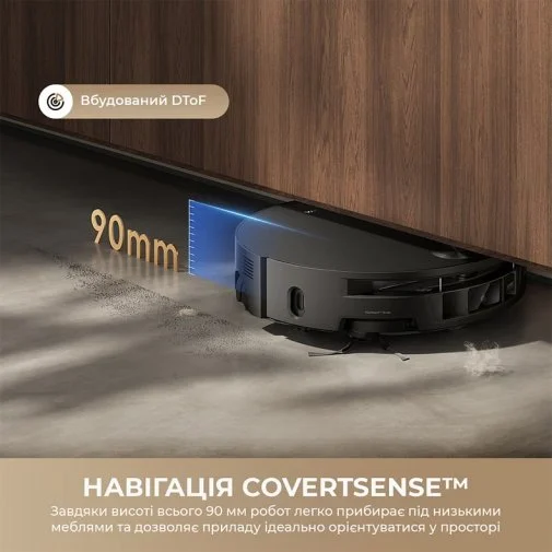 Робот-пилосос Mova S70 Roller Black (RLZ12SE-Bl)