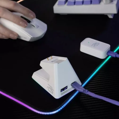 Фото: Миша Proove Jester 8K with Charging Dock Wireless White/Purple (WMJSCD022017) № 18 | KTC