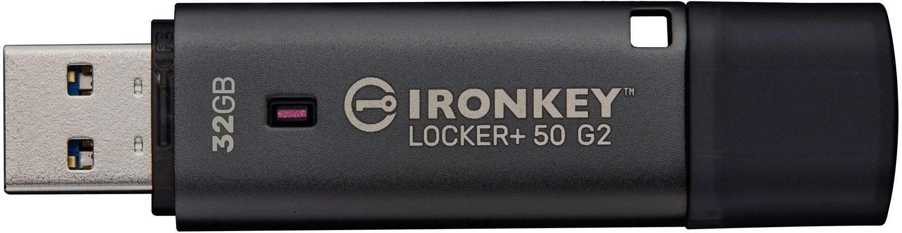 Фото: Флешка USB Kingston IronKey Locker Plus 50 G2 32GB Black (IKLP50G2/32GB) № 7 | KTC