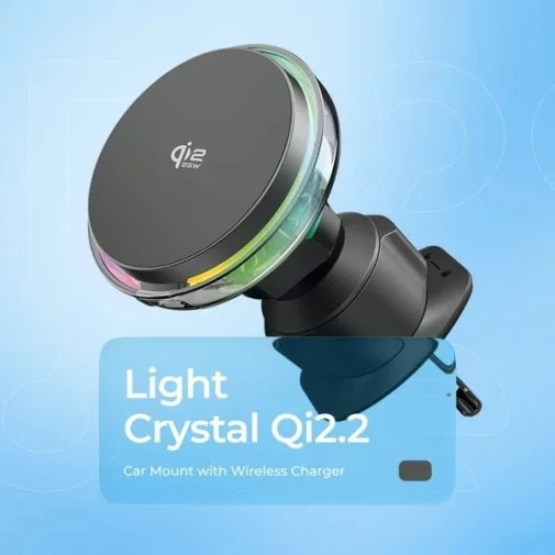 Фото: Кріплення для мобільного телефону Proove Light Crystal QI2 25W Gray (WHLC25002003) № 20 | KTC