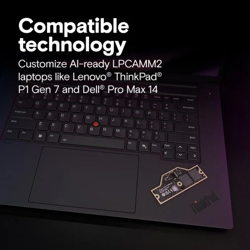 Фото: Оперативна пам’ять Crucial LPCAMM2 DDR5X 1x32GB (CT32G75C2LP5X) № 11 | KTC