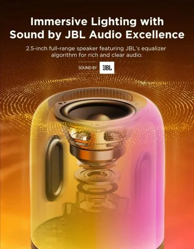 Фото: Нічник Govee Table Lamp 2 Pro x Sound by JBL White (H60200F1) № 14 | KTC