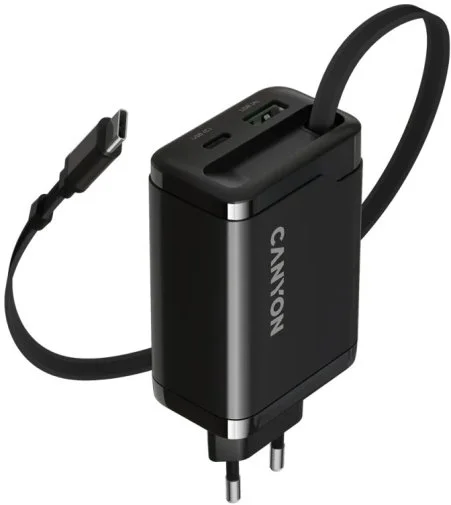 Фото: Зарядний пристрій Canyon OnCharge 65RC GaN 65W Black (CNS-CURC65ACB) № 10 | KTC