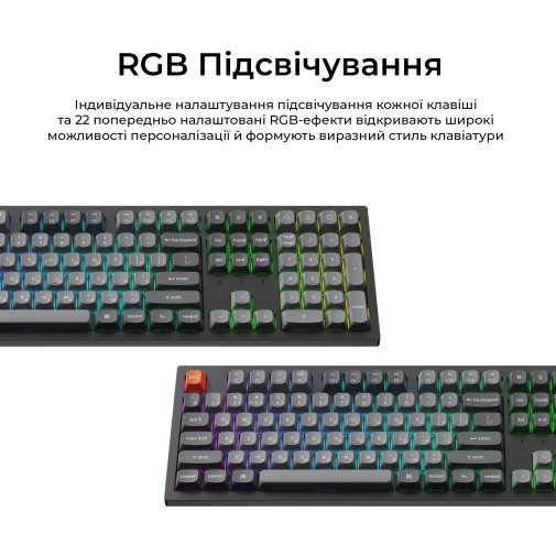 Клавіатура Keychron K10 Max Keychron Super Banana Switch RGB Black (K10M-H4-UA)