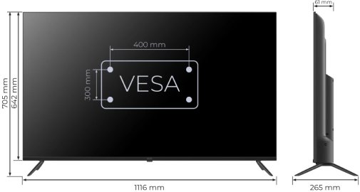 Телевізор QLED Kivi 50U7000MB (Android TV, Wi-Fi, 3840x2160)