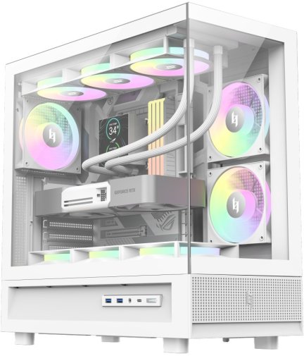 Корпус Gamemax NEX C51 White with window (NEX C51 WH)