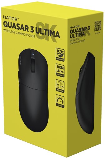 Миша Hator Quasar 3 ULTIMA 8K Wireless/BT Black Edition (HTM762)
