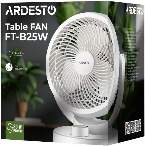 Фото: Вентилятор Ardesto FT-B25W White № 12 | KTC