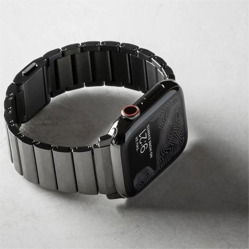 Ремінець Nomad for Apple Watch 46/49mm - Steel Graphite Hardware Graphite (NM1A41BXS0)