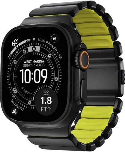 Ремінець Nomad for Apple Watch 46/49mm - Stratos Black Hardware Volt (NM011130858)