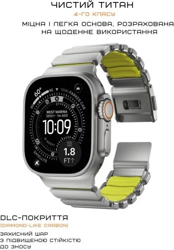 Фото: Ремінець Nomad for Apple Watch 46/49mm - Stratos Natural Hardware Volt (NM011147858) № 17 | KTC