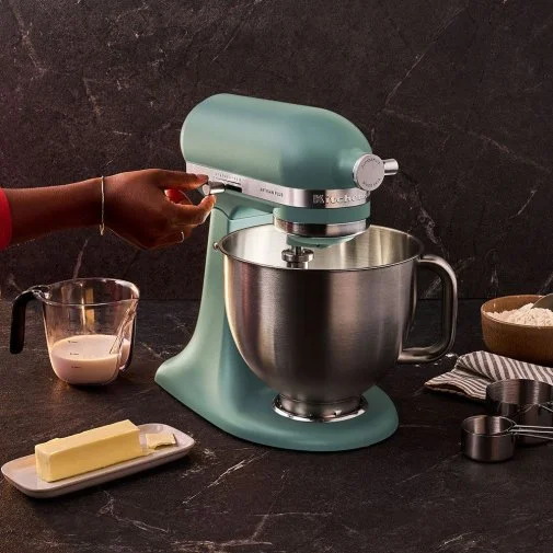 Фото: Планетарний міксер KitchenAid Artisan Plus 4.7L 5KSM50PKVE Mint Julep (5KSM50PKVEMJ) № 10 | KTC