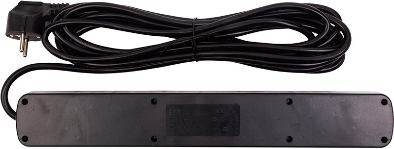 Мережевий фільтр PowerPlant YS-N6086 6/5m 3xUSB Black (EX610679)