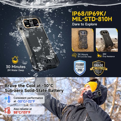 Смартфон Ulefone Armor 27 Pro 12/256GB Black (6975326662840)