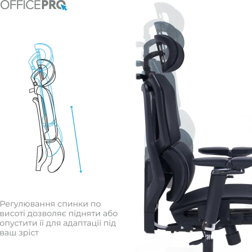 Фото: Крісло OfficePro Unity OC710B Black № 30 | KTC