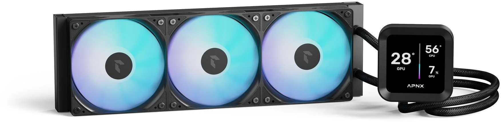 Фото: Система рідинного охолодження APNX LC1-D 360 Black (APLA-SV36117.11) № 23 | KTC