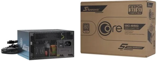 Фото: Блок живлення Seasonic 650W Core GC-650 ATX 3.1 (CORE GC-650 ATX31) № 12 | KTC