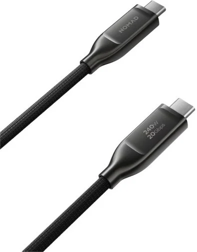Фото: Кабель Nomad Kevlar 240W USB4 Type-C / Type-C 1m Carbide (NM009827858) № 5 | KTC