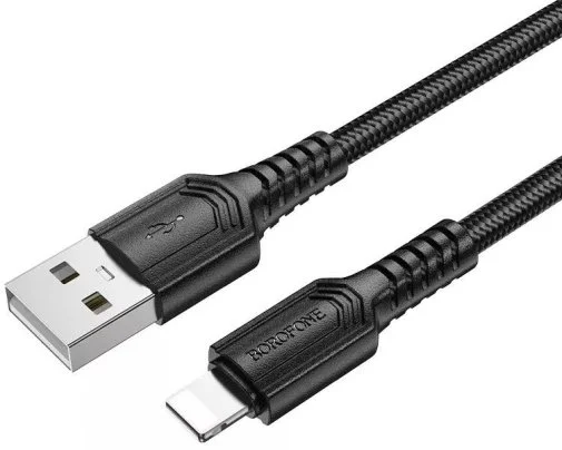 Фото: Кабель BOROFONE BX116 Certain 12W AM / Lightning 1m Black (6941991119743) № 6 | KTC