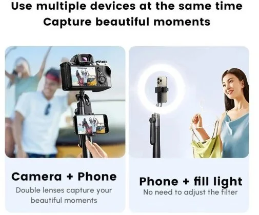 Фото: Штатив UGREEN LP849 4-Leg Bluetooth Selfie Stick Tripod Stand (UGR-45301) № 16 | KTC
