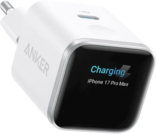 Фото: Зарядний пристрій Anker Nano Charger Smart Display 45W White (A121DG21) № 7 | KTC