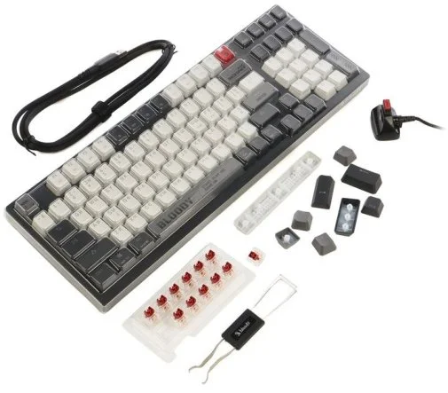 Фото: Клавіатура Bloody WS98 BLMS Red Plus Switch WL/BT/USB Grey (WS98 (Bloody Grey)) № 44 | KTC
