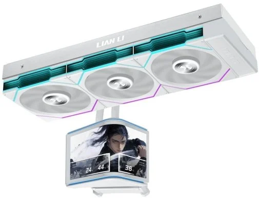 Фото: Система рідинного охолодження Lian-Li Hydroshift II OLED Curved 360 TL White (G89.GHS2OLDC36TW.00) № 4 | KTC