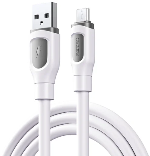 Фото: Кабель Remax Ruinay Series RC-C113 2.4A AM / MicroUSB 1m White (6954851219545) № 3 | KTC