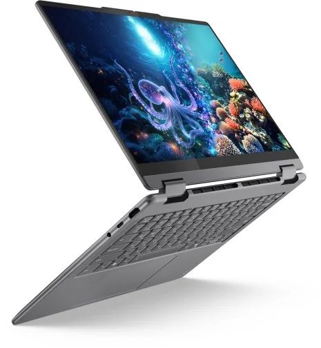 Фото: Ноутбук Lenovo Yoga 7 2-in-1 14ILL10 83JQ00HERA Luna Grey - 14" OLED 60 Гц / Intel Core Ultra 5 / 226V / DDR5 16 ГБ / PCI-E SSD 512 ГБ / Intel Arc graphics № 13 | KTC