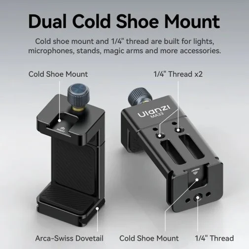 Фото: Універсальний тримач Ulanzi MA33 Phone Holder Black (M022) № 11 | KTC