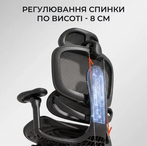 Фото: Крісло SIHOO C300 Lite V2 White (C300-LITE-V2-B102) № 36 | KTC