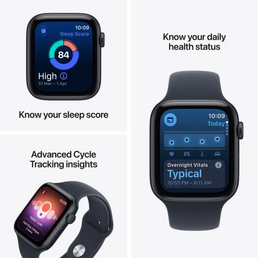 Фото: Смарт годинник Apple Watch SE 3 New GPS 40mm - Starlight Aluminium Case with Sand Sport Band - M/L (MJKW4) № 14 | KTC