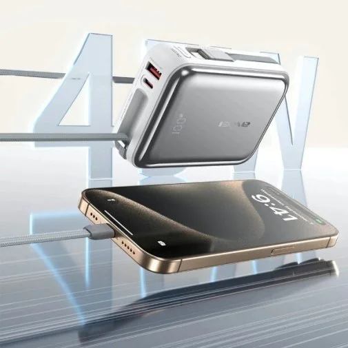 Фото: Батарея універсальна Awei C03 20000mAh 45W Silver (6954284026529) № 8 | KTC
