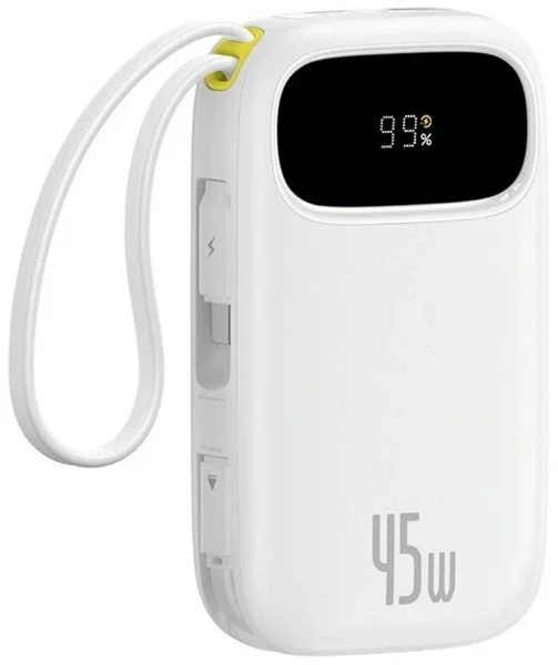 Фото: Батарея універсальна Baseus EnerFill FC31 Qpow 3 10000mAh 45W White (E0028C01) № 8 | KTC