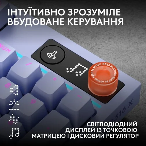 Фото: Клавіатура Logitech G316 X 98 Tactile ENG/UKR USB Lilac (920-014257) № 17 | KTC