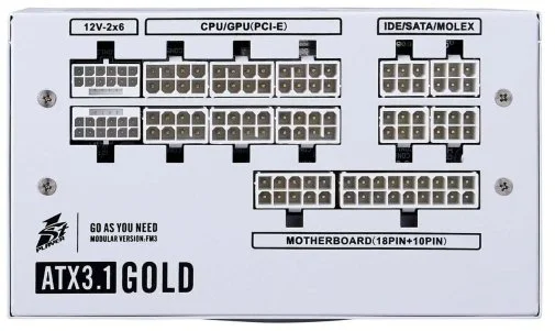 Фото: Блок живлення 1stPlayer 1200W HA-1200BA4 White (NGDP-GLD-1200-WH-EU) № 12 | KTC