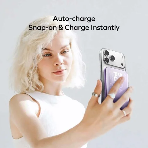 Фото: Батарея універсальна Momax 1-Power Pass 5000mAh 20W / Qi 15W Silver (IP165S) № 18 | KTC