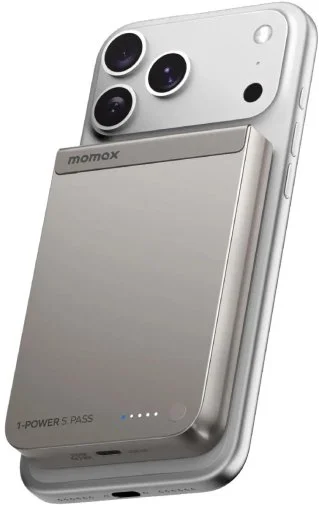 Фото: Батарея універсальна Momax 1-Power S.Pass 10000mAh 30W / Qi2 15W Titanium (IP162Q2L) № 17 | KTC