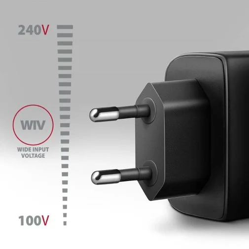 Фото: Зарядний пристрій Axagon ACU-PQ45 PD QC3.0 GaN 45W Black № 14 | KTC